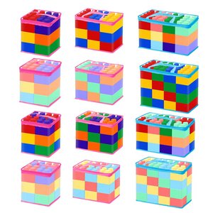 Juego de Bloques de Construcción de Plástico Coloridos Extra Grandes de 2x2, Especial para Construir Paredes de Castillo, Juguete Educativo de Construcción - Product Image 5