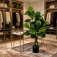 Immergrüner Künstlicher Ficus Lyrata Baum Großhandel Dekoratives Objekt für Party Hotel Garten Event Heimdekoration Hochzeitsgeschenk