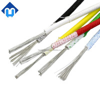 1,5mm 2,5mm 4mm 6mm 10mm Hitzebeständiger Flexibler Silikon-Isolierter Glasfaser-Geflechteter Draht für Industrielle Heizmaschinen