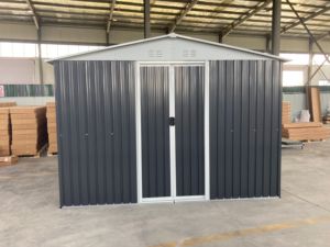 Cobertizo <span class=keywords><strong>de</strong></span> <span class=keywords><strong>jardín</strong></span> <span class=keywords><strong>de</strong></span> 10*12 pies para almacenamiento al aire libre Puerta corredera Apex Techo Cobertizo <span class=keywords><strong>de</strong></span> metal <span class=keywords><strong>Venta</strong></span> barata - Product Image 6