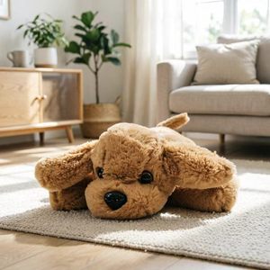 Jouets pour chiots en <span class=keywords><strong>peluche</strong></span> de polyester super doux, écologiques, <span class=keywords><strong>anti</strong></span>-<span class=keywords><strong>anxiété</strong></span>, pour un sommeil réparateur et apaisant - Product Image 4