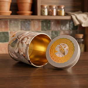 Oriental Design Round Food Container With Lid <b>Cardboard</b> <b>Storage</b> <b>Box</b> For Food - Product Image 6