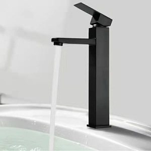 Brushed Nickel phòng tắm bồn rửa vòi boong núi thép không gỉ Bát lưu vực lỗ duy nhất một xử lý Spout Mixer <span class=keywords><strong>tap</strong></span> - Product Image 1