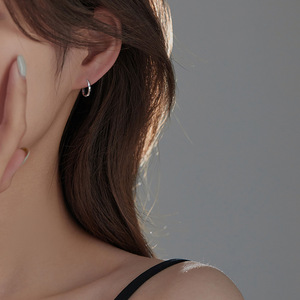 Pendientes de aro circulares minimalistas de <span class=keywords><strong>Plata</strong></span> de Ley 925, <span class=keywords><strong>aretes</strong></span> góticos bonitos <span class=keywords><strong>para</strong></span> bebé, Piercing <span class=keywords><strong>para</strong></span> la oreja, abalorio, aniversarios, fiestas, regalos - Product Image 5