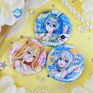 Date A Live <span class=keywords><strong>Anime</strong></span> Kurumi Tokisaki Yatogami Tohka Yoshino Laser Badge Pin <span class=keywords><strong>Anime</strong></span> Fan Merch - Product Image 2