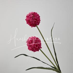 <b>Hydrangea</b> <b>Artificial</b> Flowers 2 Heads Yellow Silk Flower Bouquet Wedding Home Decoration - Product Image 5