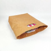 Recyceln Sie untearable Durable Water proof Eco-Friendly Punched Tote Tyvek Dupont Kraft papier Einkaufstasche mit Polyester futter
