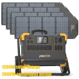 Station d'alimentation portable PECRON E3000 Ultimate, générateur d'urgence solaire, système d'énergie solaire - Product Image 1