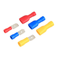 Connecteurs de câblage à sertir pour automobiles, mâles et femelles, entièrement isolés, en laiton, à déconnexion rapide, MDD FDFD, fournis par l'usine