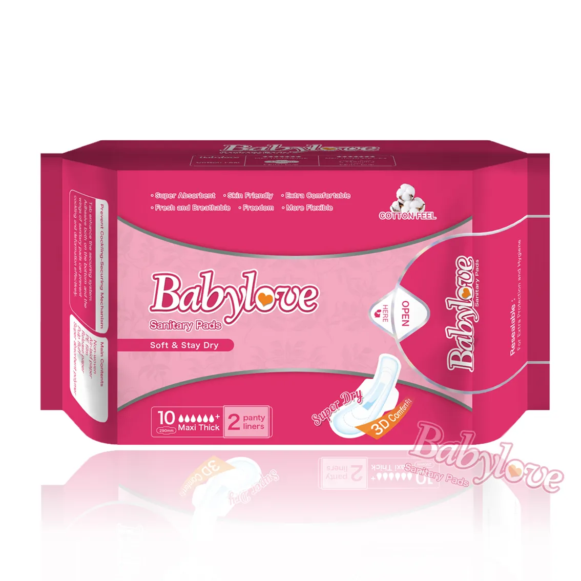 Wholesale Private Label Ultra-Thin Daily Use 280 mm OEM Friendly Sanitary Napkin Pad, Super Soft Disposable Sanitary Napkin Pad