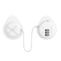 Serrure de sécurité à combinaison ovale en plastique ABS, câble en acier de 190 mm, serrure multi-usages pour porte de réfrigérateur, tiroir