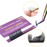 Extensions de cils en gros, effet volume éventail rapide et facile, cils auto-éventailants effet naturel