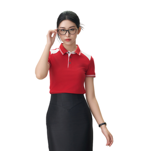 Camiseta Polo de dos tonos 95% poliéster 5% Spandex peso pesado transpirable duradero logotipo personalizado disponible envío rápido - Product Image 1