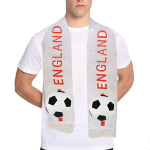ผ้าพันคอผ้าโพลีเอสเตอร์สองด้านแบบสั่งทำผ้าพันคอทีมฟุตบอลอังกฤษบราซิลผ้าพันคอและผ้าคลุมไหล่แบบดั้งเดิม - Product Image 5