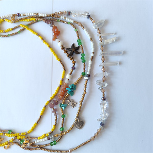 Chaîne de ventre élastique avec perles, nouvelle couleur, <span class=keywords><strong>ceinture</strong></span> perlée, ensemble de perles pour la taille, <span class=keywords><strong>2022</strong></span> - Product Image 4