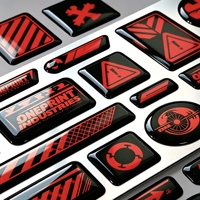 Autocollant d'emblème 3D personnalisé en résine époxy bombée, badge en résine transparente, logo aspect métal, plaque signalétique, étiquette adhésive étanche