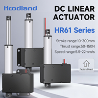 Actionneur linéaire compact silencieux HR61, actionneur électrique à faible bruit 12V 24V, mini-lève-vitesses motorisé pour meubles intelligents et équipements médicaux
