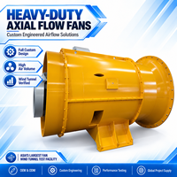 Ventilateur axial industriel robuste pour l'extraction des gaz de combustion et l'élimination de l'humidité dans la production de céramique et de briques, personnalisable