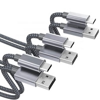 Fournisseurs Chargeur tressé aluminium nylon V8 Type C Tipo Data Charge rapide Micro Usb Câble pour téléphone Galaxy S Android Tablettes
