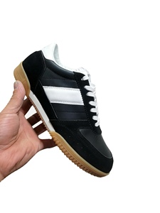 Chaussures de sport pour hommes en cuir véritable de haute qualité, légères, respirantes, à lacets, décontractées pour le printemps et l'automne - Product Image 5