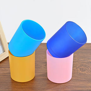 Venta directa de fábrica Tarro de vela de vidrio Premium 8090 320ml Contenedor de vela de aromaterapia redondo vacío - Product Image 5