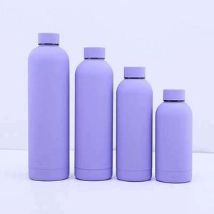 Modern Design Vacuum Insulated Stainless Steel Water Bottle Minimalist Style Travel <b>Flask</b> 24H Thermal Retention - Product Image 5