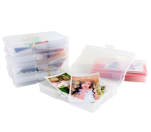 Logo can be customized clear plastic storage box storage plastic box garden plastic storage box