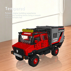 Moule King 24103 909PCS <span class=keywords><strong>Mini</strong></span> Camper Van Building Block Brick Set Model MOC Technical Toy Plastic Modern Festival Gift - Product Image 4