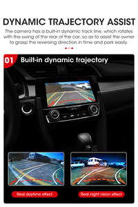 Wemaer Caméra de plaque d'immatriculation de voiture UE IP68 Étanche Rétroviseur Inverse Sauvegarde AHDL Vision Nocturne <span class=keywords><strong>Auto</strong></span> Balance des Blancs TT Automobile - Product Image 4