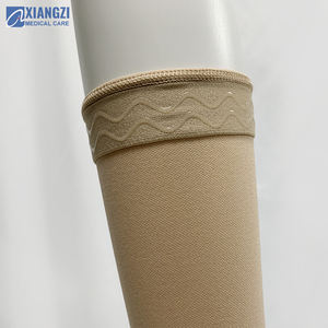 Calcetines de Compresión con Banda de Silicona Antideslizante 20-30mmHg, Medias de Soporte para Pantorrillas Anchas con Punta Abierta para Hinchazón y Várices - Product Image 5