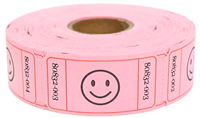 Billets de tombola en papier couché de 1x2 pouces, couleurs assorties, numérotés consécutivement pour événements et tombolas