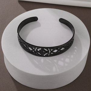 Women's &amp; Men's Witch <strong>Knot</strong> <strong>Bracelet</strong> - Adjustable Open Cuff Stainless Steel Bangles <strong>Knot</strong> Jewelry for Men and Women NZBR-00156 - Product Image 5