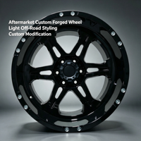 Rines de Aleación Forjada de 19, 20 y 22 Pulgadas, Acabado Negro Brillante, Estilo Beadlock, para Todoterreno, Compatibles con Toyota Prado, Ford Bronco, Jeep Wrangler, Lexus GX