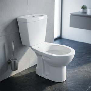 Irani WC ชุดโถส้วมเซรามิกสีขาว, ชุดสุขภัณฑ์พร้อมฝาชักโครกสองชั้น - Product Image 4