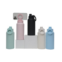 Termo de Lujo 2026 de 1000ML con Soporte Magnético para Teléfono, Portátil, de Acero Inoxidable, Aislamiento Térmico de 12-24h, Forma de Bala, Tapa Personalizada