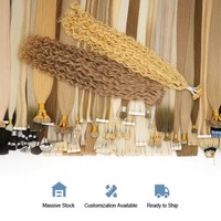 Extensions de cheveux russes double trame invisibles effet papillon, qualité supérieure, mélange naturel, toucher doux, pour vente en gros