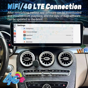วิทยุติดรถยนต์ขนาด 14.9 นิ้ว สำหรับ Mercedes Benz C Class GLC ปี 2015-2018 NTG 5.0 ระบบ Android 15 มัลติมีเดีย วิดีโอ GPS นำทาง WiFi 4G Carplay - Product Image 3