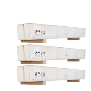 Boîte d'emballage en bois Amanda, contreplaqué, taille personnalisée, pour cadeaux et vins, sans fumigation, avec rebords en acier et fermeture à clip - Product Image 1