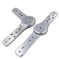 2pcs Mécanisme de charnière de canapé-lit pliant Joint de réglage à 5 positions pour accoudoir de canapé, appui-tête, dossier Quincaillerie de meubles