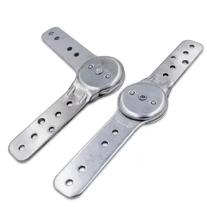 2pcs Mécanisme de charnière de canapé-lit pliant Joint de réglage à 5 positions pour accoudoir de canapé, appui-tête, dossier Quincaillerie de meubles - Product Image 3