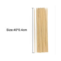 Brochettes en bambou rondes jetables ODIS de haute qualité, écologiques et saines, personnalisables pour barbecue, 20cm, 25cm, 30cm, 35cm, 40cm