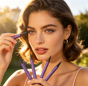 Crayon Eyeliner Liquide Violet Imperméable Personnalisé OEM ODM en Gros, Séchage Rapide, Anti-Bavures, Marque Privée - Product Image 1