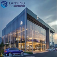 Struktur Gudang Showroom Mobil dan Aula Pameran Mobil Baja Prefabrikasi 4s