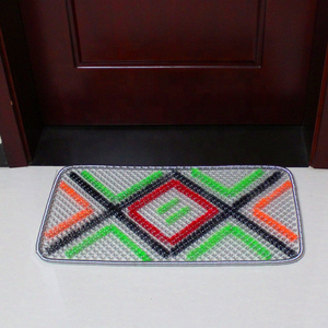 Современный проволочный сетчатый дверной коврик из нержавеющей стали, противоскользящий дизайн, новинка, узор для стильного входа в домашний отель, удобного домашнего использования - Product Image 3