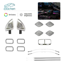 Kit de couverture de haut-parleur avec éclairage d'ambiance LED multicolore pour Mercedes Benz GLE/GLS W167 2020-2025, amélioration de l'atmosphère et décoration
