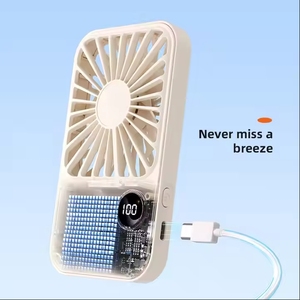 Mới nhất thiết kế thiết kế cầm tay cầm tay Mini <span class=keywords><strong>Fan</strong></span> One Touch điều khiển thông minh hiển thị kỹ thuật số Pocket <span class=keywords><strong>Fan</strong></span> - Product Image 3