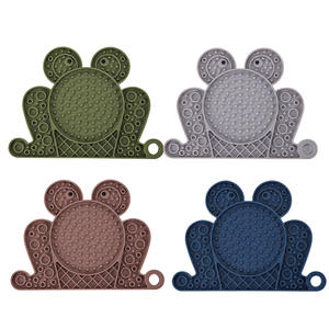 עיצוב חדש סביב צפרדע כלב צפרדע סיליקון מזין איטי מותאם אישית מזון כלבים חתול חמוד - Product Image 6