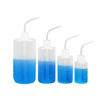 Bouteille de lavage à bec courbé avec graduation de volume, corps souple, 500 ml, distributeur d'huile pour machine à coudre PCB, bouteilles de laboratoire en gros