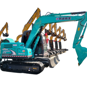 Mini pelle Kobelco d'occasion compacte et flexible sk75-8 7 tonnes sk75 EPA certificat CE original japon pelle d'occasion - Product Image 1