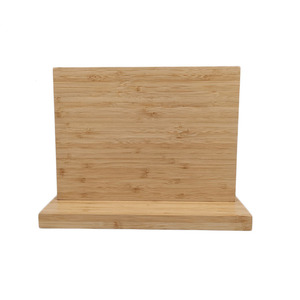 Bloc à couteaux magnétique puissant en bambou WDF, support universel double face pour couteaux, organisateur de cuisine pour rangement professionnel - Product Image 4